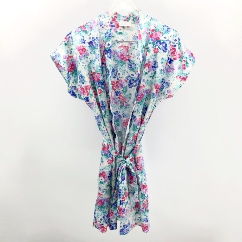 Pinx Women's Floral Print Polyester Robe